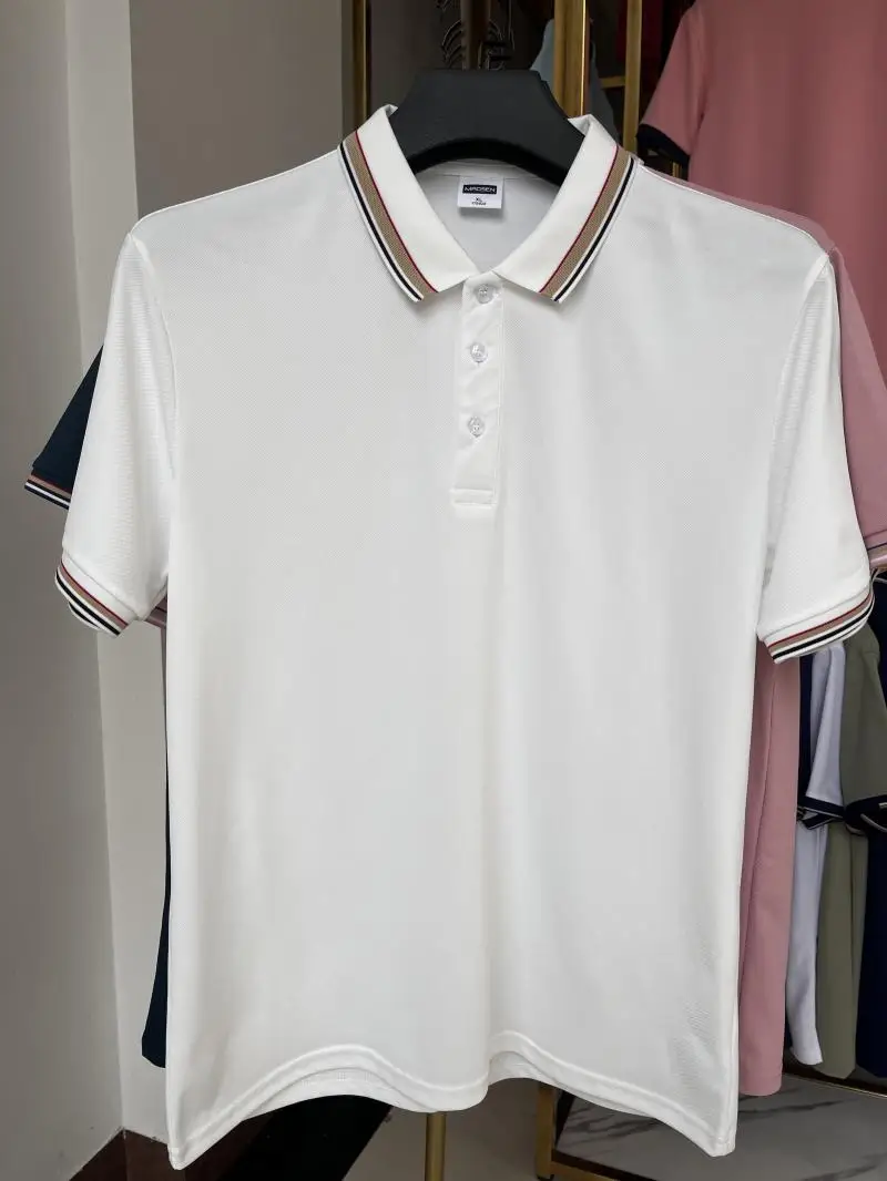 High Quality Elastic fiber polyester spandex POLO tshirt business Uniform POLO custom polo shirts with embroidery logo