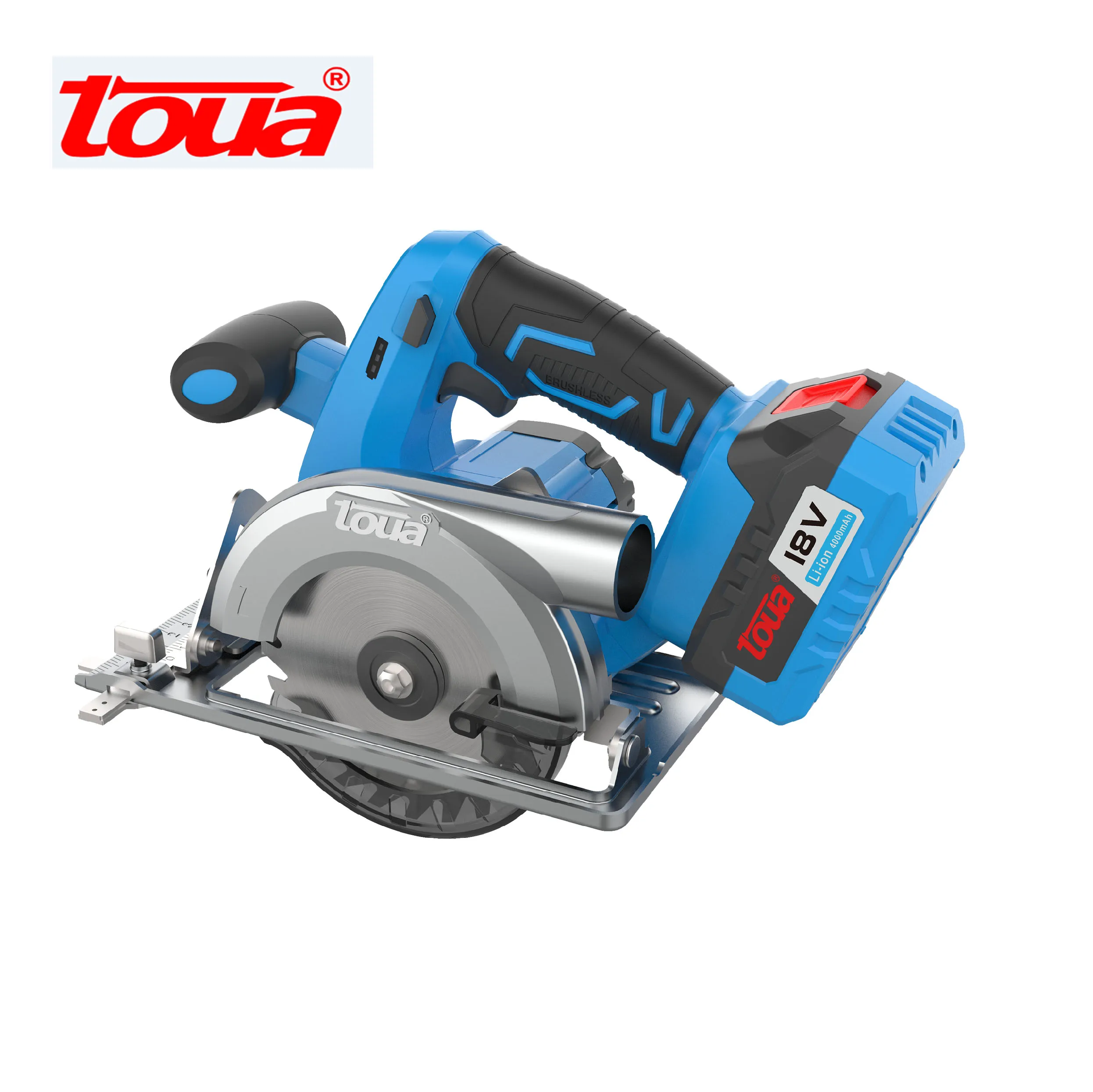 
TOUA 18V Brushless Circular Saw Wood Cutting Machine-Only skin 