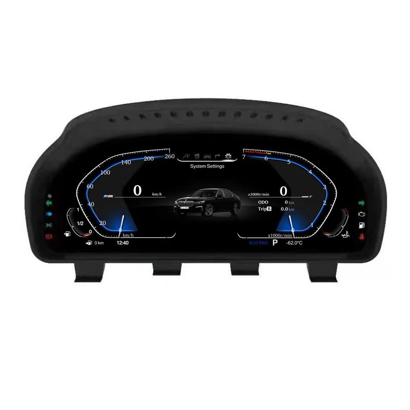 Linux LCD Dashboard Digital Cluster for BMW 5 6 7 Series X3 X4 X5 X6 F06 F10 F12 F15 F25 F26 F30 F32 F33 F36 E46 E70 E71 E90