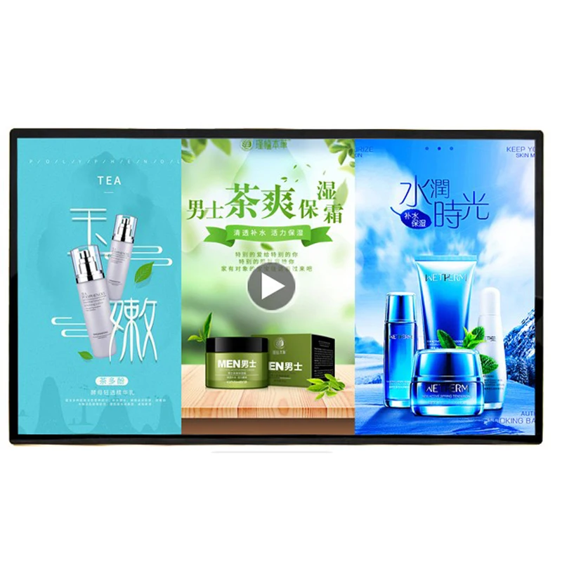 43 50 55 inch touch screen vertical lcd panel stand advertising display led advertising machine full hd big advertising screen