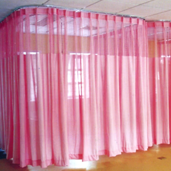 New Customized Hospital Partition Curtains Medical Mesh Fabric Divider Drape Curtains