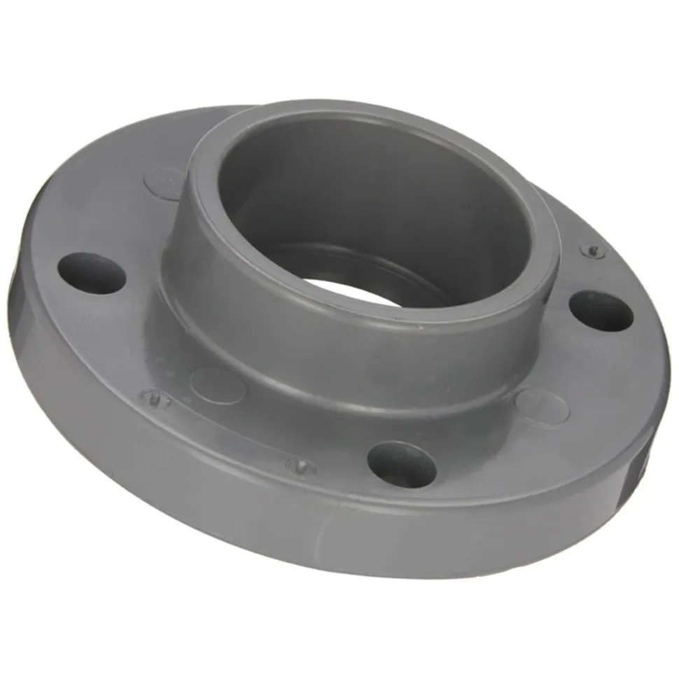 Good quality factory directly grey pvc pipe fittings flange in stock
