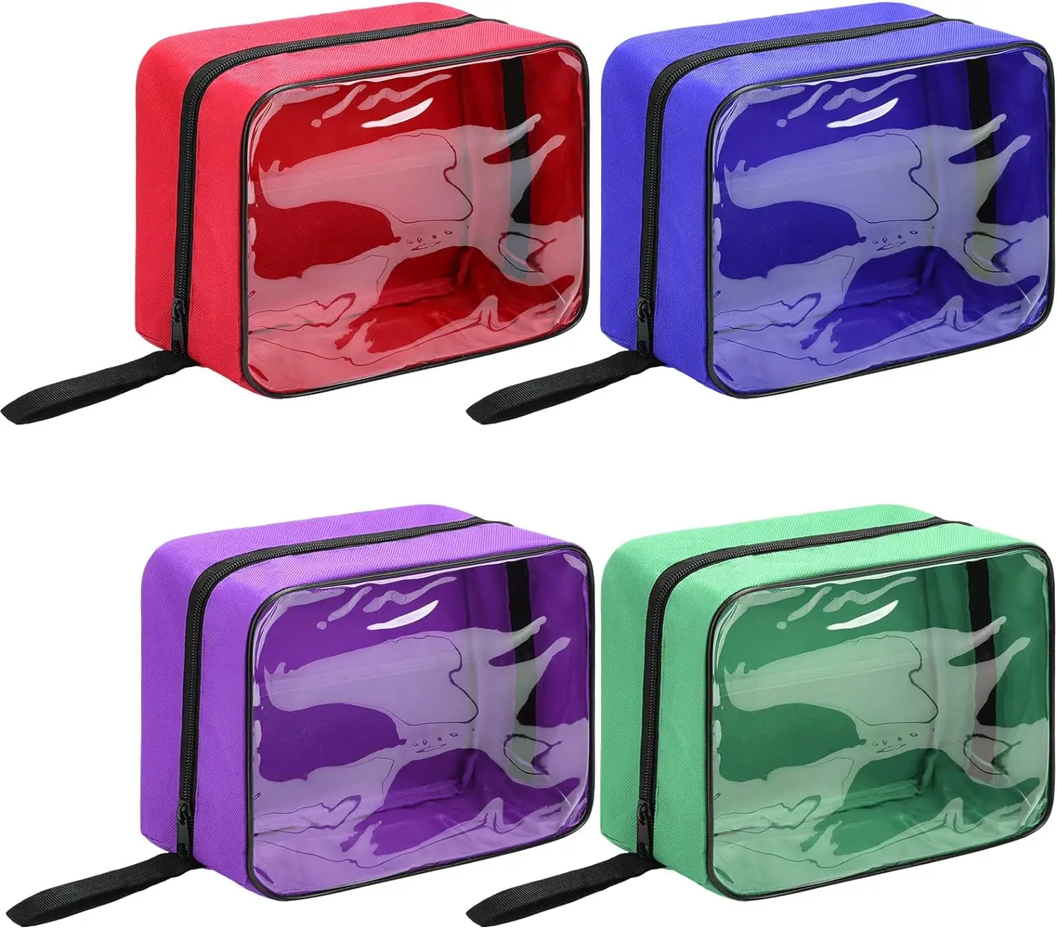 Zippered  Accessory First Aid Pouches First Aid Bag First Aid Pouch  Medical Bag  Kit with Transparent Window