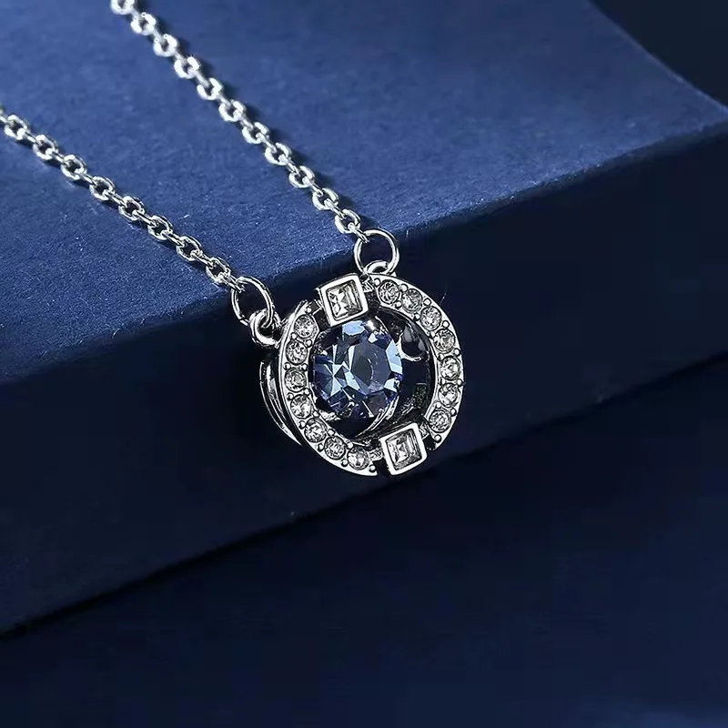 quality assurance 2024 stainless steel wholesale crystal necklace fashion jewelry necklace for women