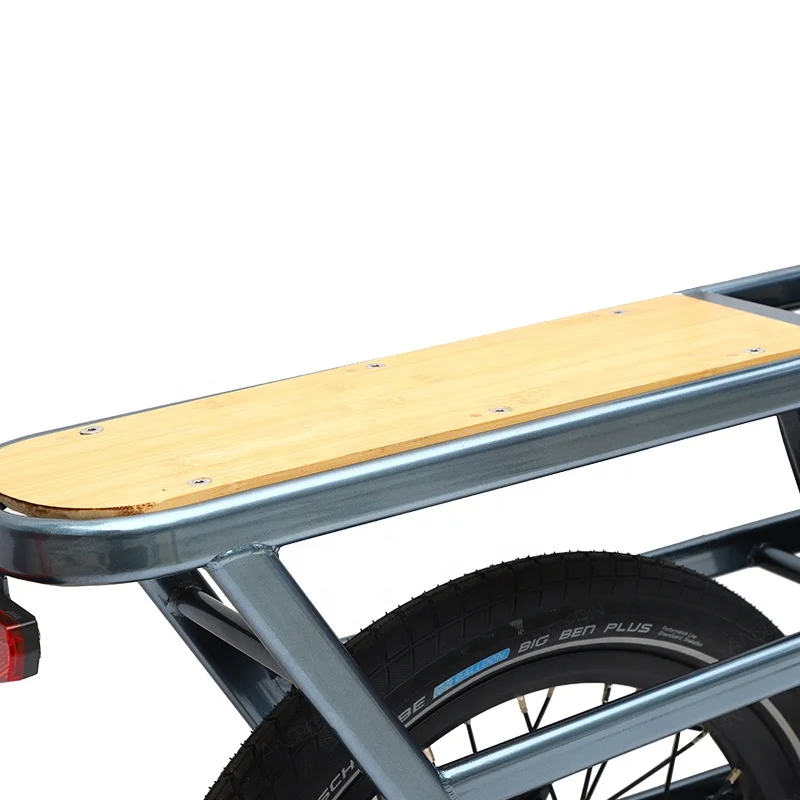 36V350W Very powerful motor electric cargo bike long tail seat long range two wheel electric cargo bike