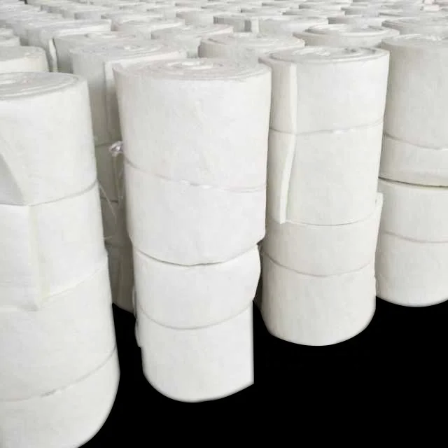 High temperature fire insulation ceramic fibre blanket