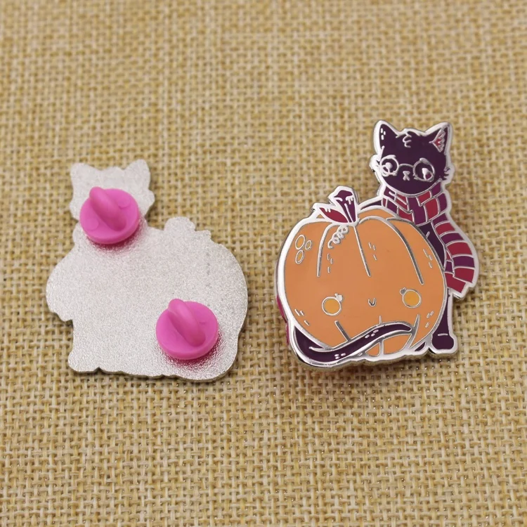 Customized design metal pin fashion brooch with glitter