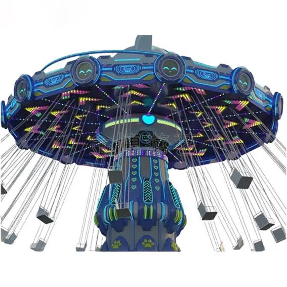 Flying chair playground equipment air bohne with trailer amusement park rides children cartoon carousel trailer buy flying chair