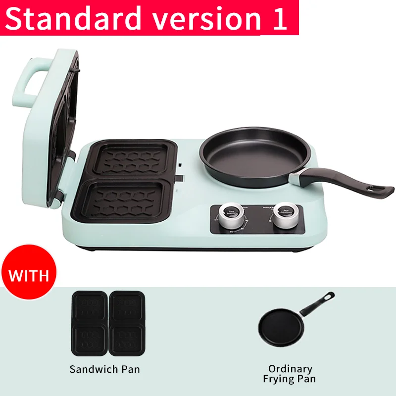 4 In 1 Breakfast Maker Multifunction Sandwich Maker Detachable Non Stick Pan Boiling Toast