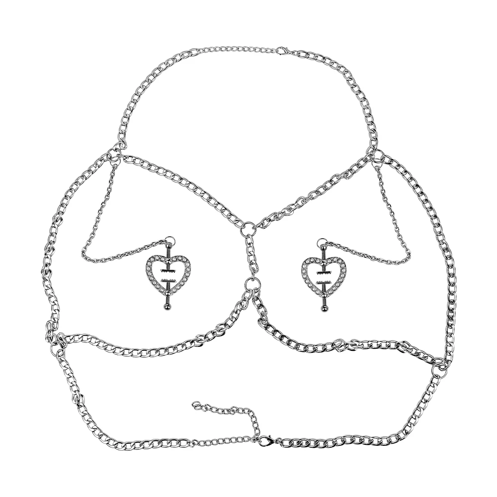 Clitoris Bdsm Nipple Clamps Sex Toy Women Metal Chain Nipple Milk Clips Breast Massage Clamps Adult Fetish Flirting Sex Toys