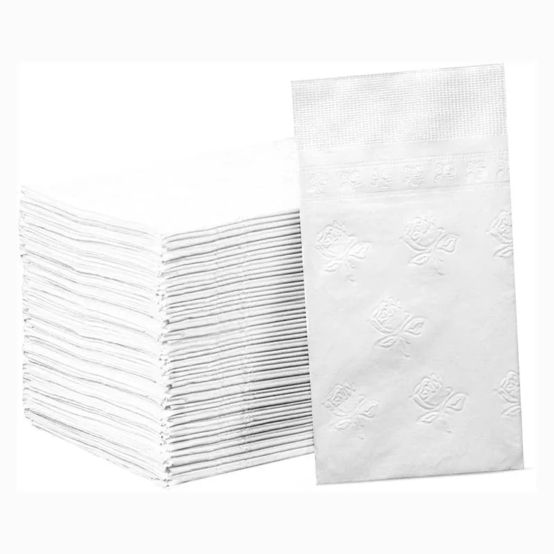 Recycled Custom Printed Scented Thick Cutlery Tissue Paper Napkin With Logo