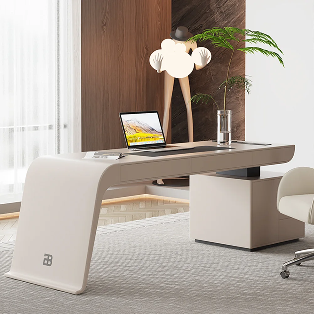 Home Office Furniture Computer Study Desk Modern Multifunctional Office Table With Drawers Executive Desk
