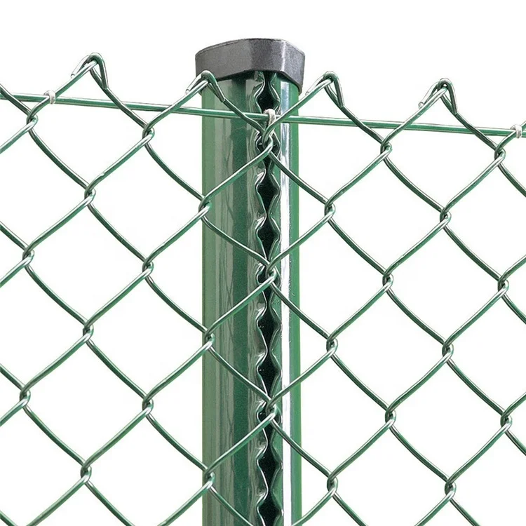 Factory direct sale 8 foot boundary wall pvc coated used wire mesh chain link fence for sale
