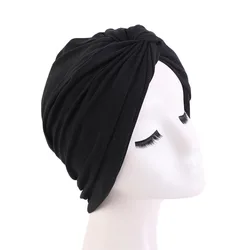 Wholesale classic soft stretchy cotton turban twist head wrap women cotton bandeau turban head scarf