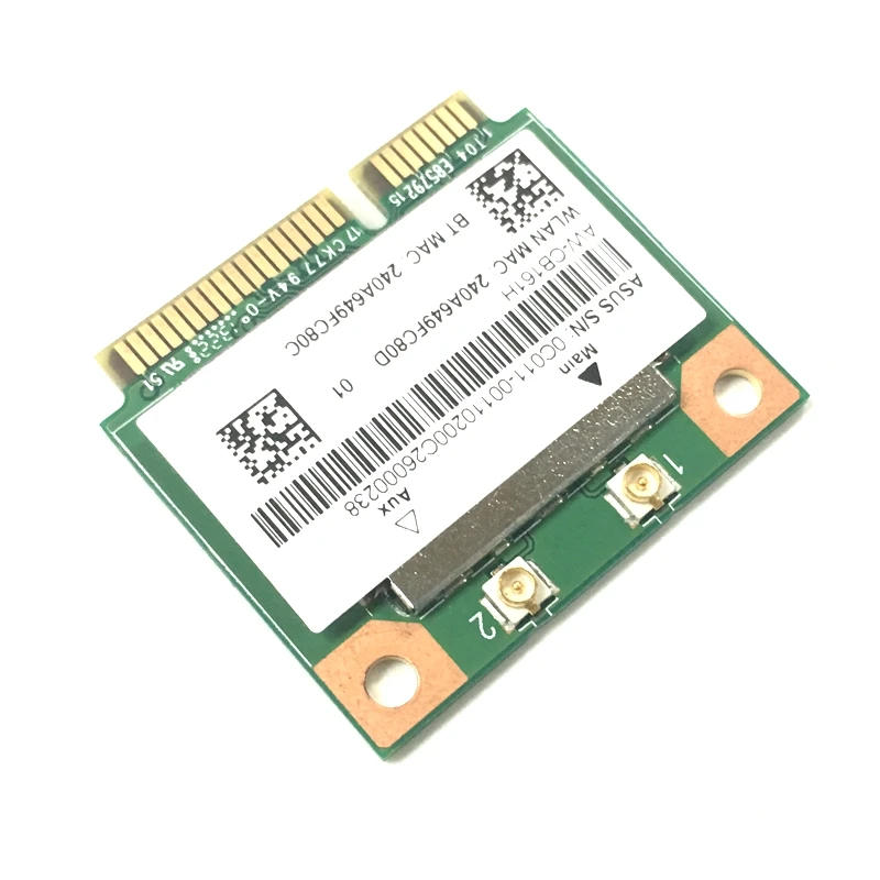  Двухдиапазонный Realtek RTL8821 AW-CB161H Wi-Fi Wlan Card беспроводная сетевая карта BT 4 0 комбо беспроводной Половина Mini PCI-E адаптер 433 Мбит/с