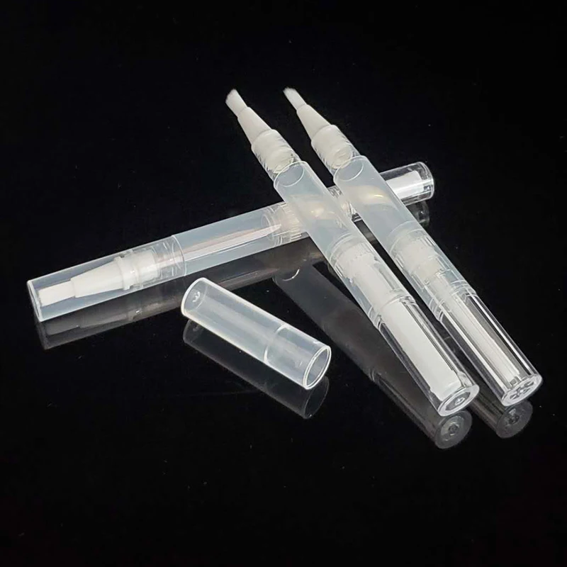 2ml empty aluminium plastic cuticle oil nail custom twist cosmetic pen with brush applicator