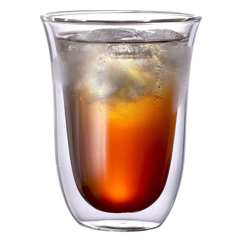 custom logo glass 80ml double wall glass cup espresso