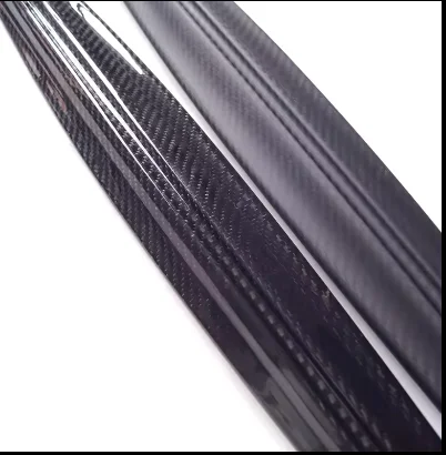 2024 Factory 3k colored carbon fiber tube connectors forged carbon fiber pipe tube 150mm twill carbon fiber speargun tubing