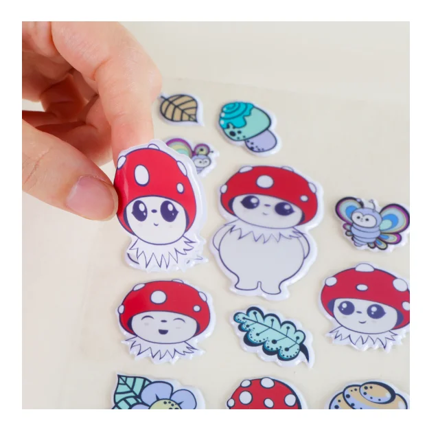 Wholesale kids decoration Puffy stickers custom Cartoon animals cute 3D Puffy stickers