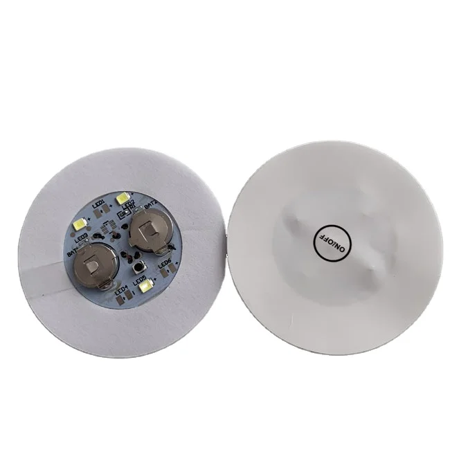 Stick Night Glow Led Bottle Light With Adhesive Sticker/Five colors led base glorifier