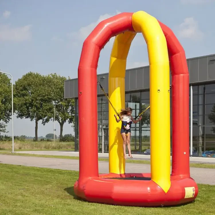 Funworldsport kids and Adults Inflatable Bungee Jumping Trampoline equipment price for Sale