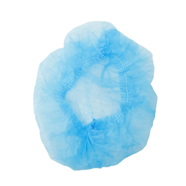 Direct Sales Breathable  China Manufacture Disposable 9g TNT Clip Bouffant Cap Hair Tie