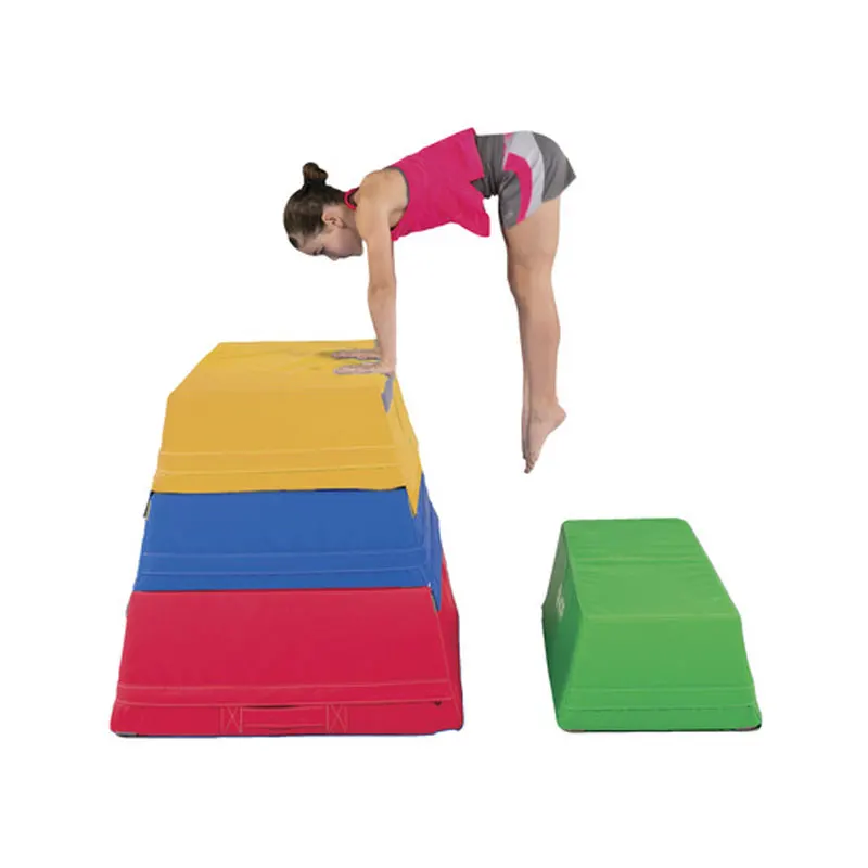 Sale high Density Sponge Kid Jumping Oem Vaulting Horse Gymnastics Equipment Trapezoid Vault