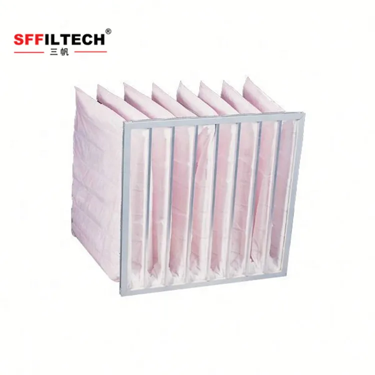 medium efficiency pocket F4 F5 F6 F7 F8 class air filter bag