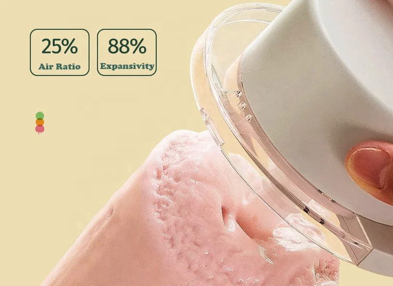 Manufacturer Ice Cream Machine Automatic Mini Fruit Ice Cream Maker for Home DIY Homemade Cream Makers for Kids Electric 65 Easy