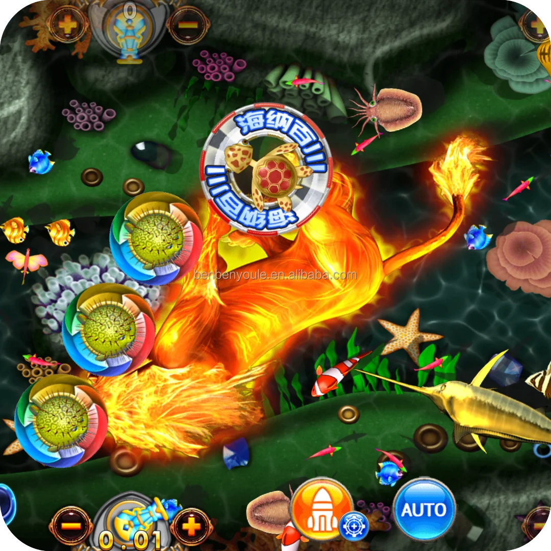 USA Popular Hofoo Online Game Distributor Credits Fish Game Software App Online Virtual Fish Game Coin Operated