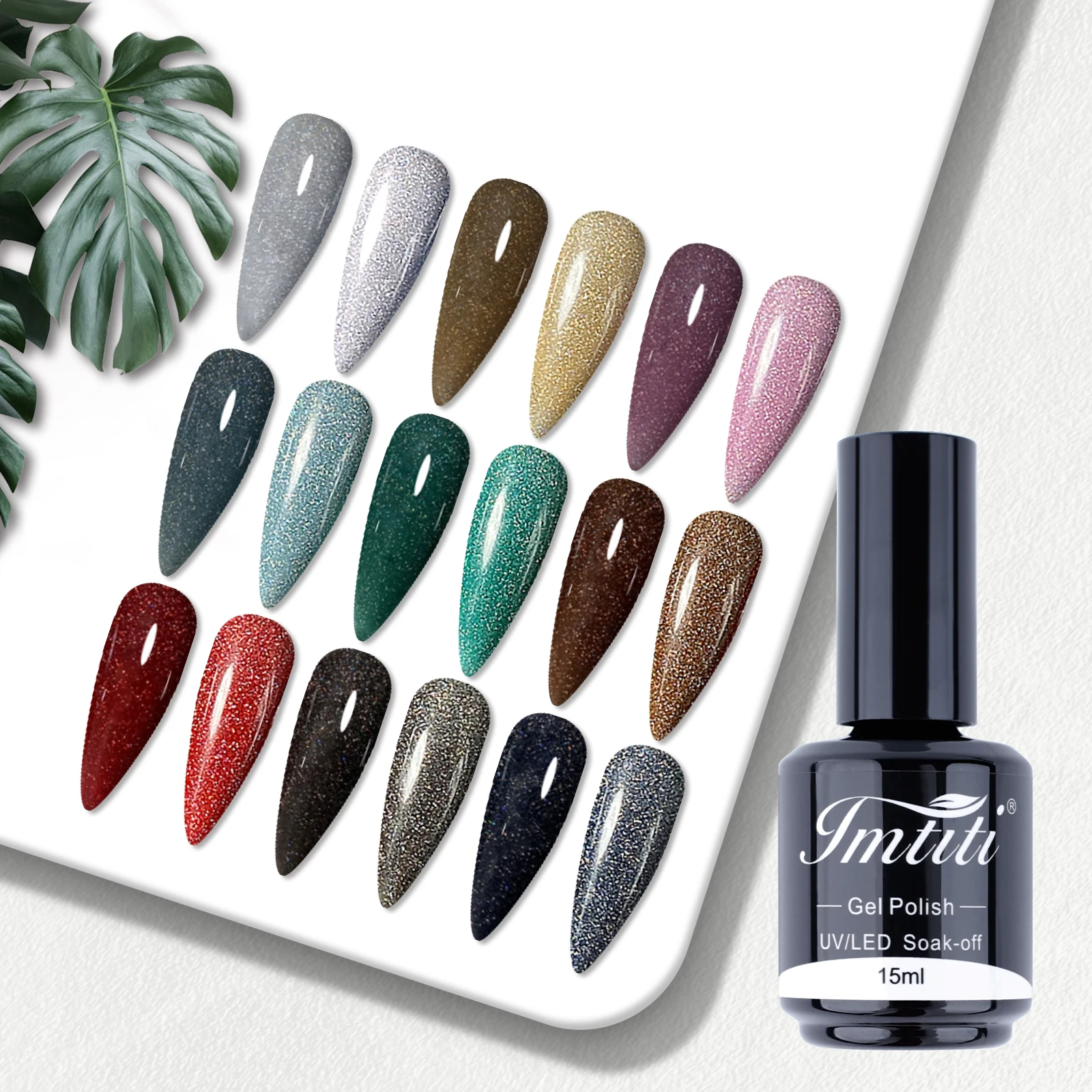IMTITI Wholesale China Nail Gel Supplier OEM Bottles Private Label Colors Soak Off Led nails glitter colour uv gel Nail Polish