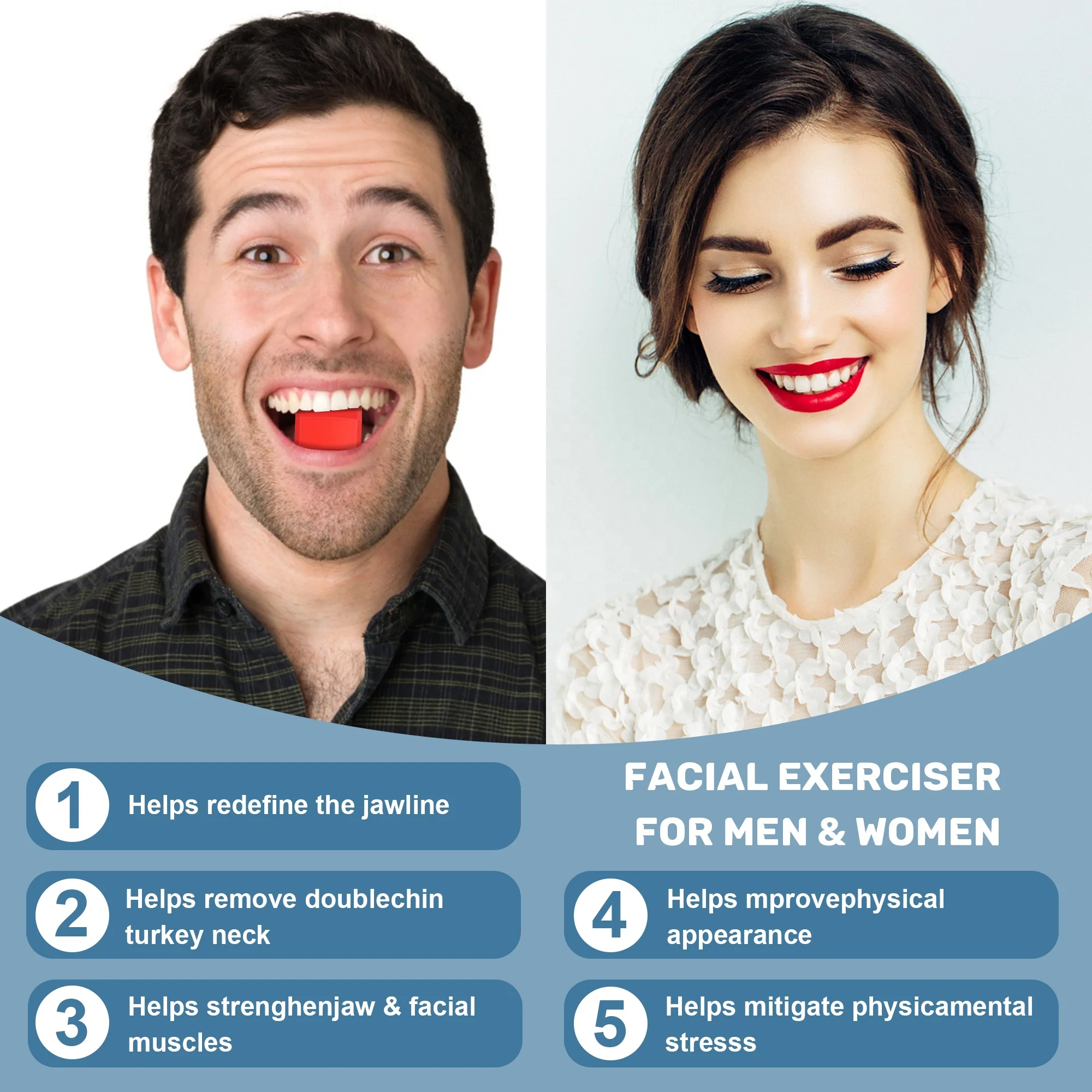 Real Multi Color Jaw Exerciser Beauty Neck and Facial Shaper Training Chin Slimming Jaw Workout Jawline Exerciser Ball 30 Pcs