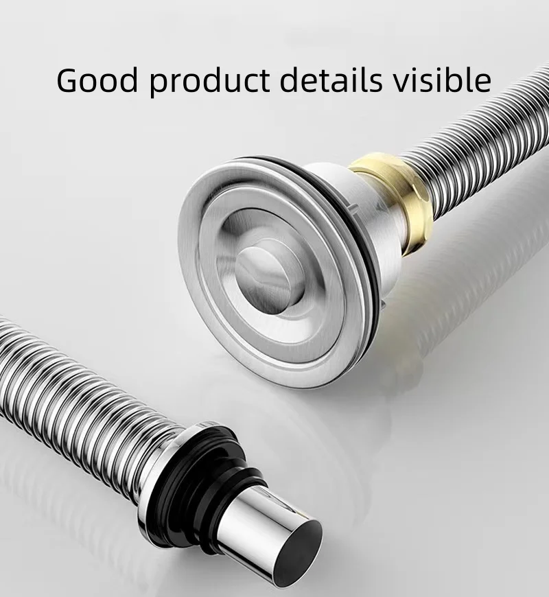 Hot Sale Stainless Steel Double-slot Drainer Downpipe Sink Drain Siphon Cup Odor Resistant Double Tank Drain