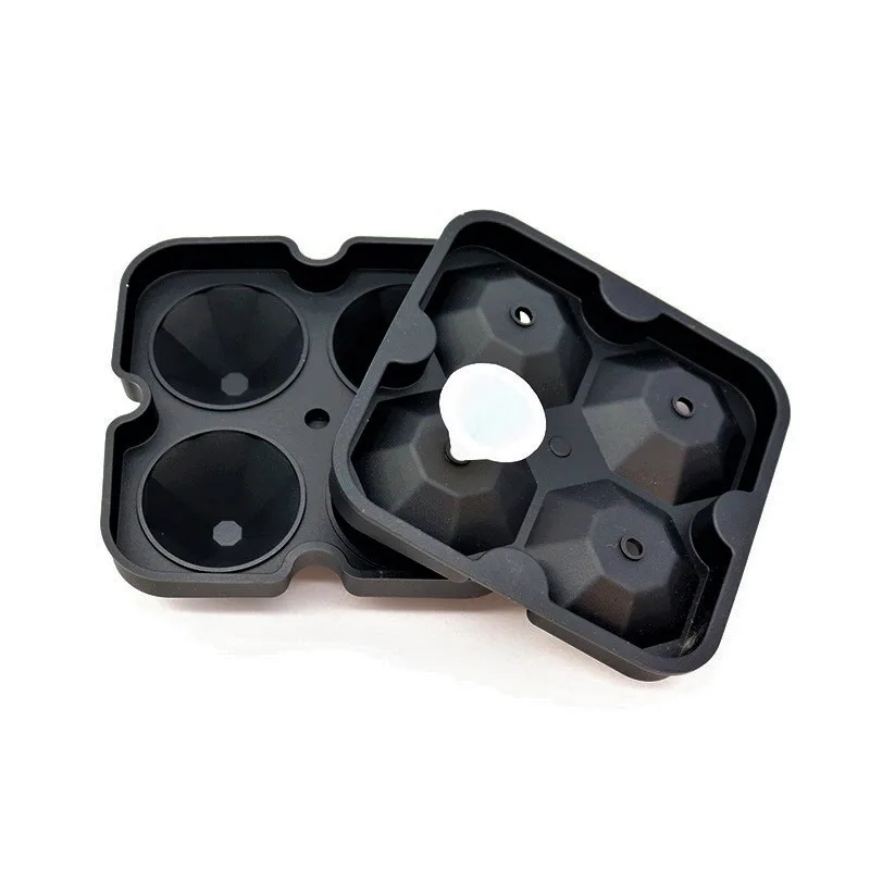 diamond shaped silicone ice cube tray molds for whisky cocktail