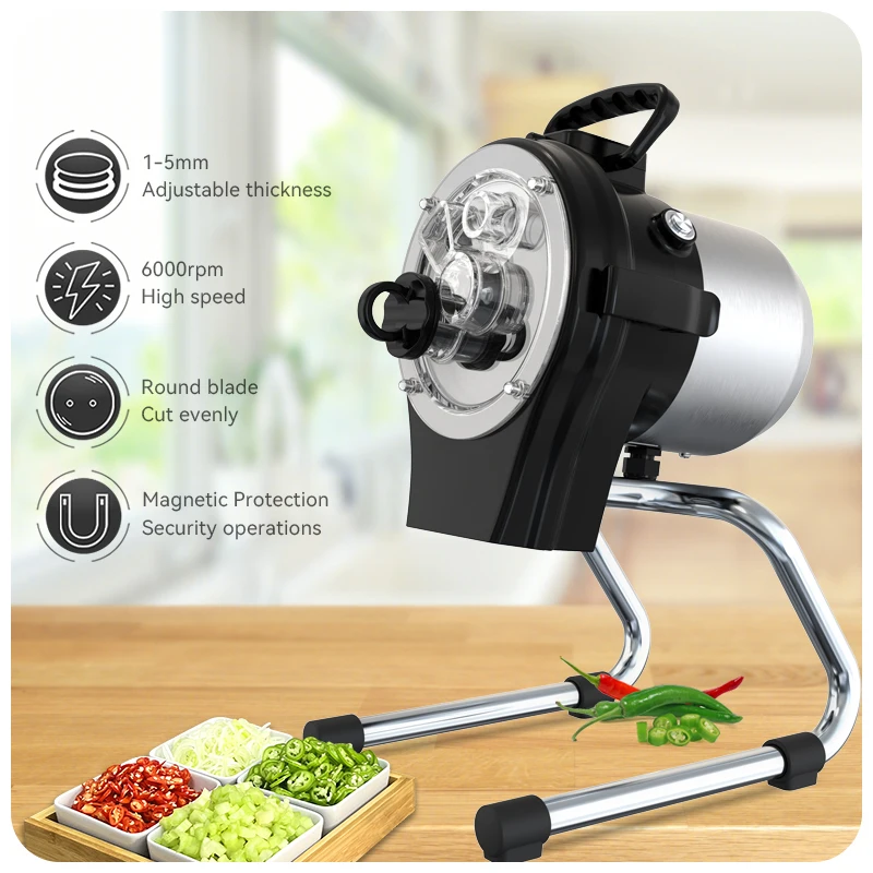 ASAKI Commercial Food Chopper Electric food processor Chili Carrot Ginger Mini Vegetable Cutting Machine