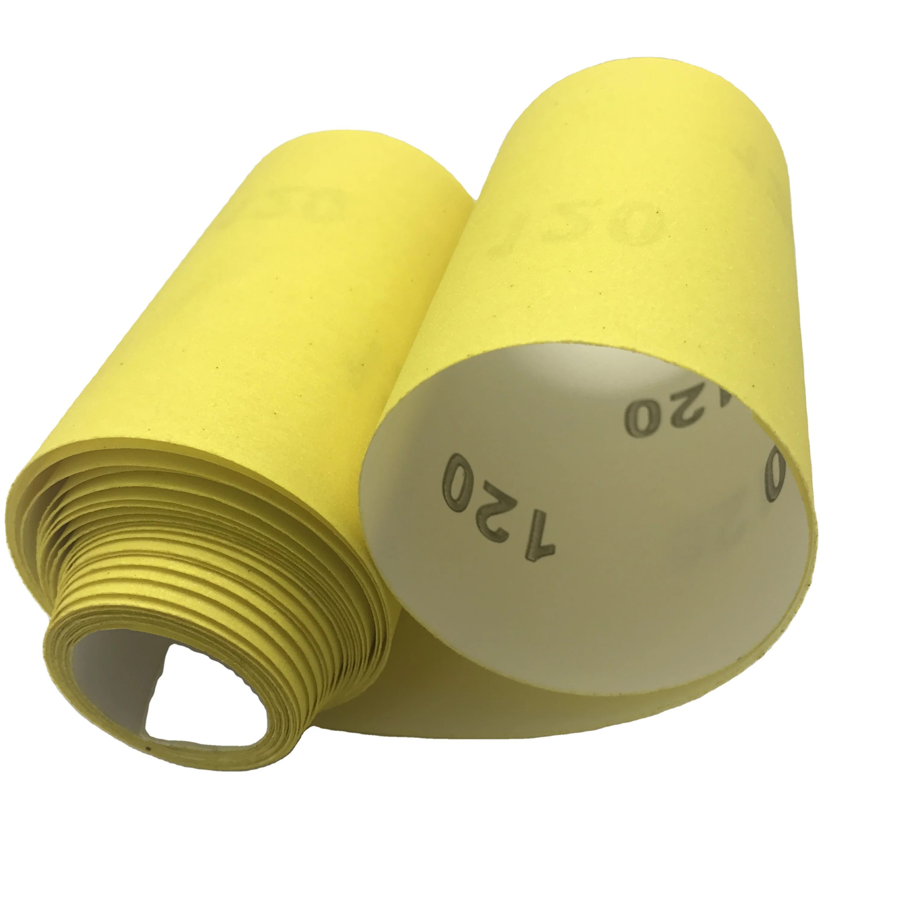 Electro-coated White corundum 150x50mm 115x50mm yellow dry abrasive sandpaper sheet/sandpaper roll for Nail File Polish