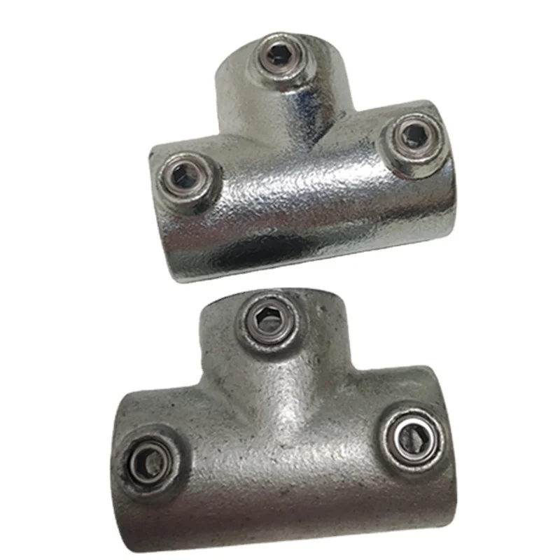 Key clamp FACTORY Structural pipe fittings with jackscrew 104 Long Tee