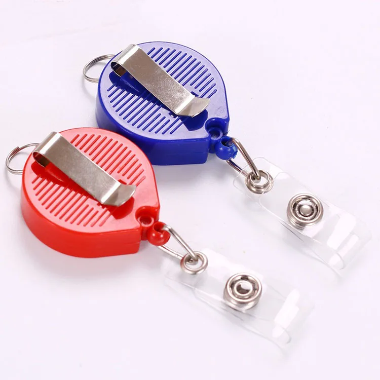 Promotional Retractable ID Card Badge Holder Custom Design Logo yoyo Badge Reel