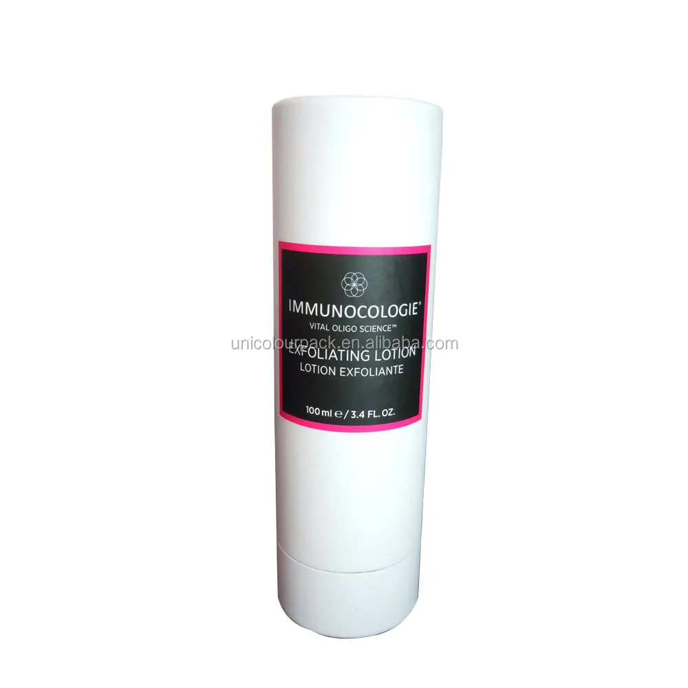 Custom Designed Disposable Size Rigid Cardboard Tube Packaging Paper Jar and Cylindrical Box for Cosmetic Tube Bottle