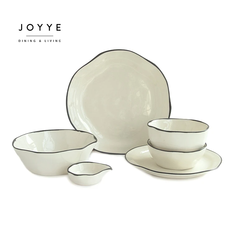 Joyye 5/7/12 inches  white ceramic rice bowl ceramic white color ceramic popcorn bowls