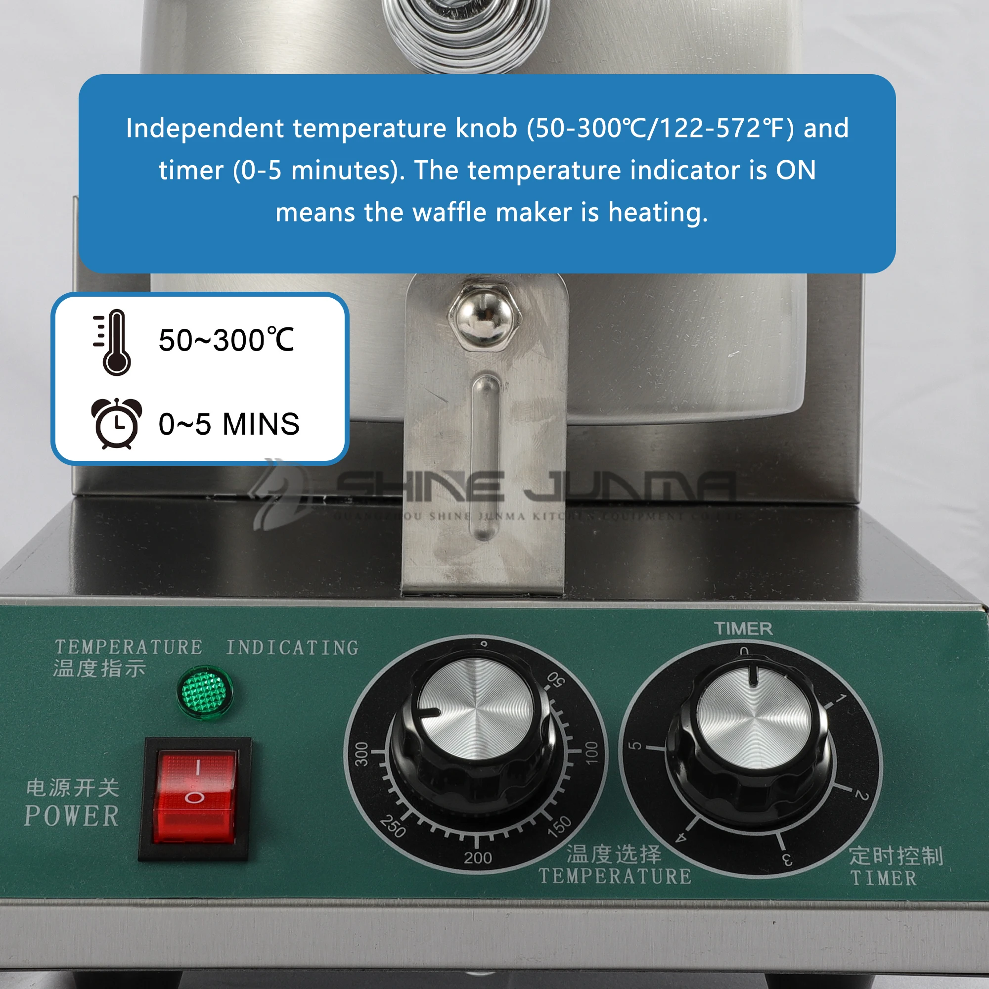 220V Nonstick Panini Press Sandwich Electric Mini Ice Cream Waffle Maker Commercial Ufo Waffle Maker Hamburger Waffle Maker