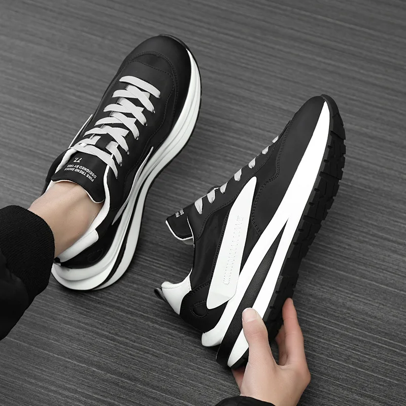 
Spring New Style High Quality Fashion High Top Mesh Sport Shoes 2021 Men's Fashion Running Sneakers 