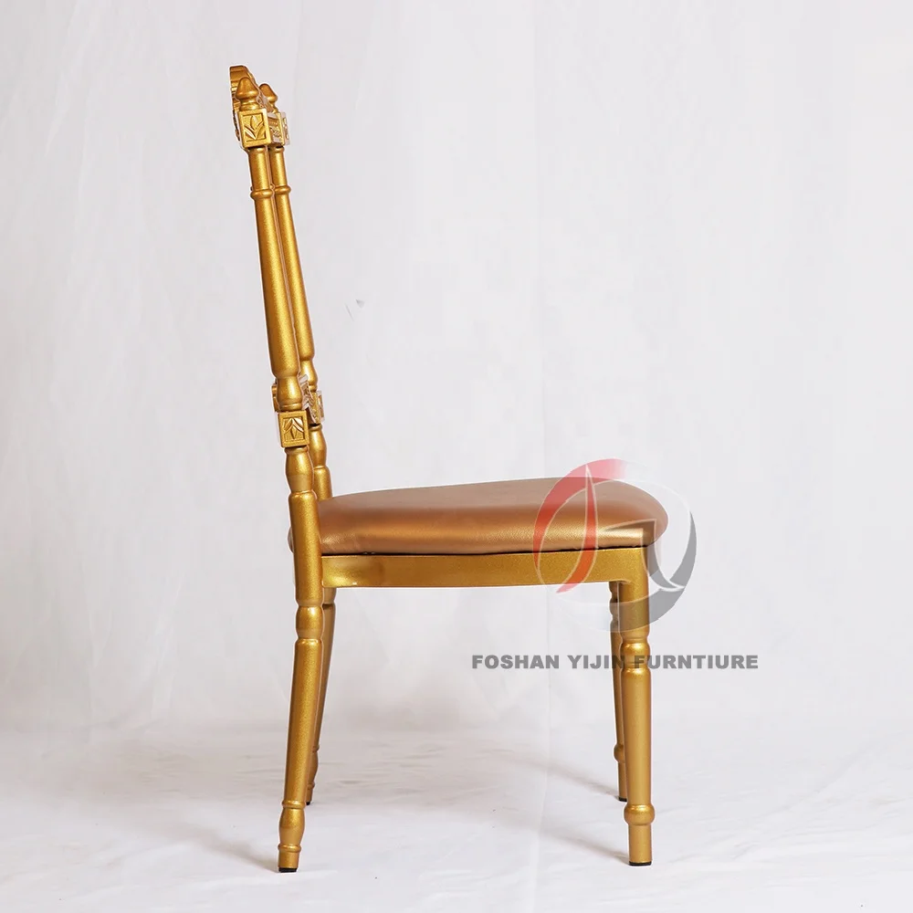 new design wedding event  aluminum  gold napoleon chiavari chair tiffany gold chair