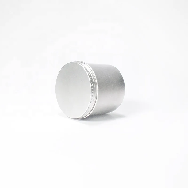Guangzhou factory wholesale empty aluminum metal can sealed packaging container tea pomade car wax aluminium can 180ml 6oz