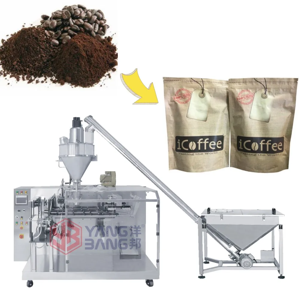 YB-210F Automatic Powder Zipper Bag Doypack Filling Sealing Premade Pouch Food Packing Machine