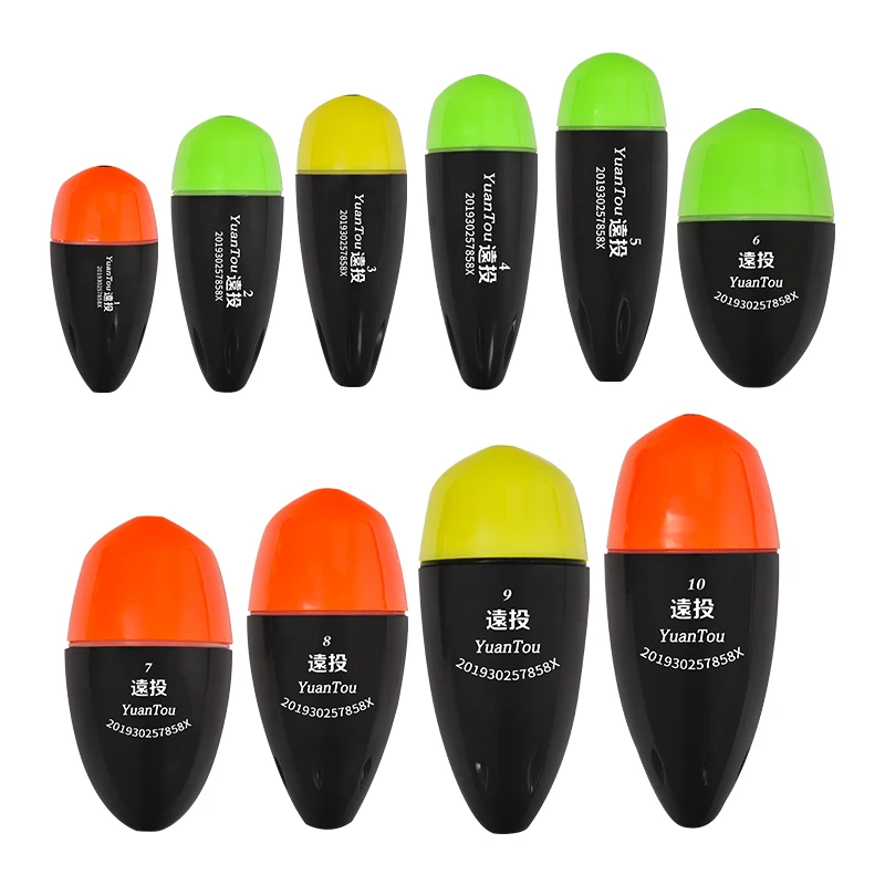DN electronic lighted fishing float long distance casting rock fishing buoy adjustable red&green color night fishing bobbers