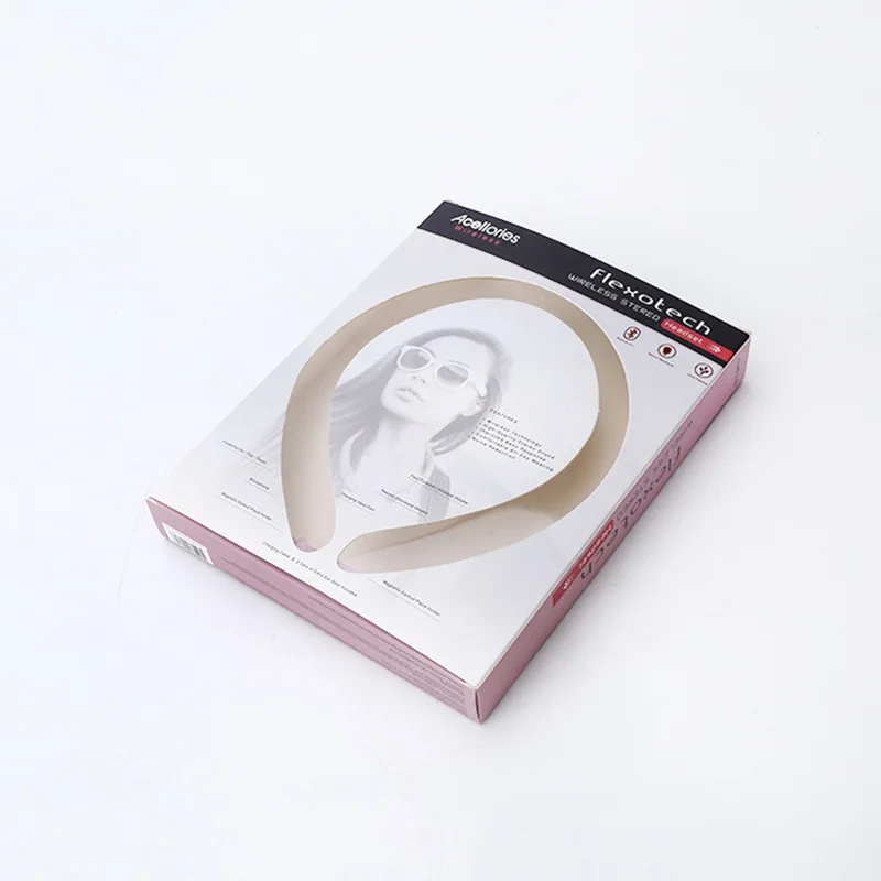 Custom Neckband Headset Into Ear Wireless Sports Earphone Headset packaging boxes