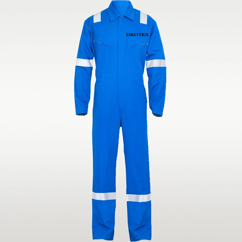 Wholesale Technician Mining Cotton Nylon Fluorescent NFPA 2112 Flame Resistant Workwear Mens Uniform Safety Coverall