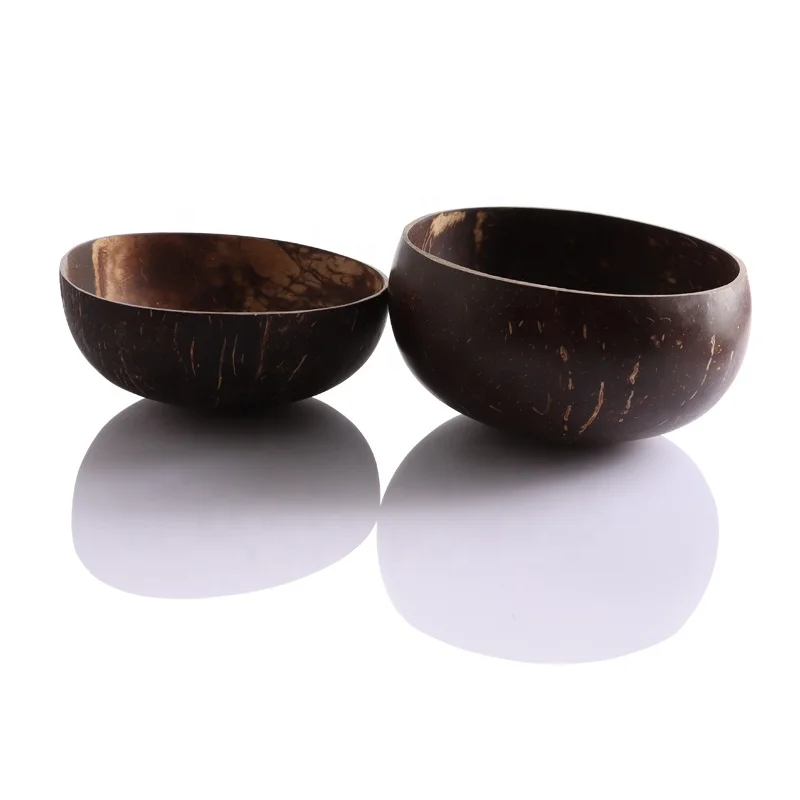 
Eco-friendly empty huge hand painted coconut shell bowl for candles 