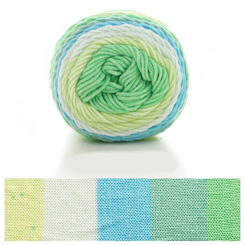 Fast Shipping Hand Weaving Yarn 5 plys 55% Acrylic 45% Cotton Milk Cotton DIY Yarn 5ply for Crochet Knitting